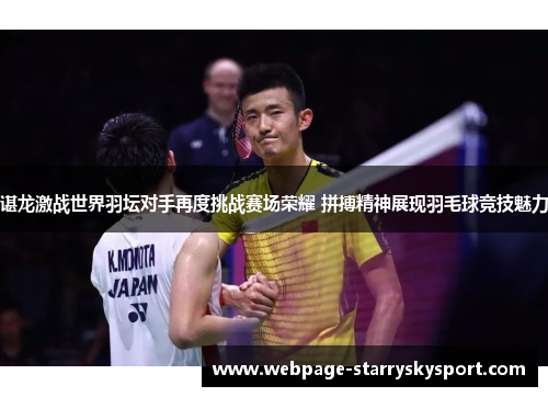 谌龙激战世界羽坛对手再度挑战赛场荣耀 拼搏精神展现羽毛球竞技魅力